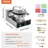 image:imageVEVOR Commercial Waffle Maker 30 Pcs Electric Stainless Steel1 Pc Cone