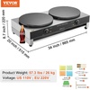 image:imageVEVOR Commercial Waffle Maker 30 Pcs Electric Stainless Steel2 Pcs