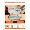 image:imageVEVOR Continuous Bag Band Sealing Machine 024047 in612 mm Seal Width Vertical Band Sealer Machine with Digital Temperature Control Stainless Steel Bag Sealer for 00208 mm Plastic Bags FilmsStainless Steel