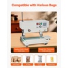 image:imageVEVOR Continuous Bag Band Sealing Machine 024047 in612 mm Seal Width Vertical Band Sealer Machine with Digital Temperature Control Stainless Steel Bag Sealer for 00208 mm Plastic Bags FilmsBasic