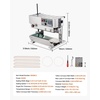 image:imageVEVOR Continuous Bag Band Sealing Machine 024047 in612 mm Seal Width Vertical Band Sealer Machine with Digital Temperature Control Stainless Steel Bag Sealer for 00208 mm Plastic Bags FilmsStainless Steel