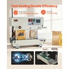 image:imageVEVOR Continuous Bag Band Sealing Machine 024047 in612 mm Seal Width Vertical Band Sealer Machine with Digital Temperature Control Stainless Steel Bag Sealer for 00208 mm Plastic Bags FilmsCounting