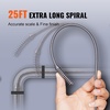 image:imageVEVOR Drain Auger 25Ft Plumbing Snake Auto Feed Plumbers Snake with Drill Attachment Pipe Snake Drain Clog Remover for Kitchen Bathroom Shower Sink with Protective Hose and GlovesAutoFeed