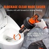 image:imageVEVOR Drain Auger 25Ft Plumbing Snake Auto Feed Plumbers Snake with Drill Attachment Pipe Snake Drain Clog Remover for Kitchen Bathroom Shower Sink with Protective Hose and GlovesElectric AutoFeed