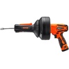 image:imageVEVOR Drain Auger 25Ft Plumbing Snake Auto Feed Plumbers Snake with Drill Attachment Pipe Snake Drain Clog Remover for Kitchen Bathroom Shower Sink with Protective Hose and GlovesElectric AutoFeed