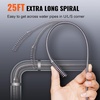 image:imageVEVOR Drain Auger 25Ft Plumbing Snake Auto Feed Plumbers Snake with Drill Attachment Pipe Snake Drain Clog Remover for Kitchen Bathroom Shower Sink with Protective Hose and GlovesManualFeed