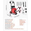 image:imageVEVOR Drain Cleaner Machine 100 FT x 12 Inch with Adjustable Drum Angle100 FT x 34