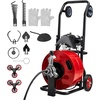 image:imageVEVOR Drain Cleaner Machine 100 FT x 12 Inch with Adjustable Drum Angle100 FT x 34