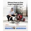 image:imageVEVOR Drain Cleaner Machine 100 FT x 12 Inch with Adjustable Drum Angle75 FT x 12