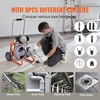 image:imageVEVOR Drain Cleaner Machine 100 FT x 12 Inch with Adjustable Drum Angle75 FT x 38
