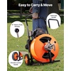 image:imageVEVOR Drain Cleaner Machine 100FT x 34 Inch Auto Feed Sewer Snake Auger100 FT x 34