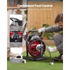 image:imageVEVOR Drain Cleaner Machine 100FT x 38 Inch Auto Feed Sewer Snake Auger on Wheels 370W Portable Drain Cleaning Machine with 8 Cutters amp Airactivated Foot Switch for 2 to 4 Pipes50 FT x 516