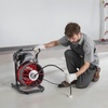 image:imageVEVOR Drain Cleaner Machine 100FT x 38 Inch Auto Feed Sewer Snake Auger on Wheels 370W Portable Drain Cleaning Machine with 8 Cutters amp Airactivated Foot Switch for 2 to 4 Pipes75 FT x 38