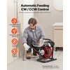 image:imageVEVOR Drain Cleaner Machine 100FT x 38 Inch Auto Feed Sewer Snake Auger on Wheels 370W Portable Drain Cleaning Machine with 8 Cutters amp Airactivated Foot Switch for 2 to 4 Pipes50 FT x 516