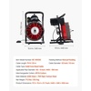 image:imageVEVOR Drain Cleaner Machine 100FT x 38 Inch Auto Feed Sewer Snake Auger on Wheels 370W Portable Drain Cleaning Machine with 8 Cutters amp Airactivated Foot Switch for 2 to 4 Pipes75 FT x 12