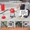 image:imageVEVOR Drain Cleaner Machine 120FT x 58 Inch 370W Electric Sewer Snake Auger Manual Feed  with 2 Sectional Steel Cables120 x 58 and 23 x 38 7 Cutters and CWCCW Control for 16 to 4 Pipes120Ft x 58Inch  7 Cutters