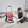 image:imageVEVOR Drain Cleaner Machine 120FT x 58 Inch 370W Electric Sewer Snake Auger Manual Feed  with 2 Sectional Steel Cables120 x 58 and 23 x 38 7 Cutters and CWCCW Control for 16 to 4 Pipes120Ft x 65Inch  6 Cutters