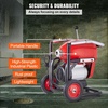 image:imageVEVOR Drain Cleaner Machine 120FT x 58 Inch 370W Electric Sewer Snake Auger Manual Feed  with 2 Sectional Steel Cables120 x 58 and 23 x 38 7 Cutters and CWCCW Control for 16 to 4 Pipes120Ft x 65Inch  6 Cutters