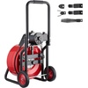image:imageVEVOR Drain Cleaner Machine 50 FT x 38 Inch Auto Feed Sewer Snake Auger on Wheels Portable Drain Cleaning Machine with 4 Cutters amp Airactivated Foot Switch for 2 to 4 Pipes100 FT x 34