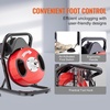 image:imageVEVOR Drain Cleaner Machine 50FT x 12 Inch Manual Feed Sewer Snake Auger  with 4 Cutters amp Airactivated Foot Switch for 2 to 4 Pipes50 FT x 12