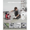 image:imageVEVOR Drain Cleaner Machine 50FT x 12 Inch Manual Feed Sewer Snake Auger  with 4 Cutters amp Airactivated Foot Switch for 2 to 4 Pipes50 FT x 12 Upgraded Version