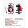 image:imageVEVOR Drain Cleaner Machine 50FT x 12 Inch Manual Feed Sewer Snake Auger  with 4 Cutters amp Airactivated Foot Switch for 2 to 4 Pipes50 FT x 12 Upgraded Version