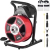 image:imageVEVOR Drain Cleaner Machine 50FT x 12 Inch Manual Feed Sewer Snake Auger  with 4 Cutters amp Airactivated Foot Switch for 2 to 4 Pipes50 FT x 12 Upgraded Version
