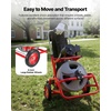 image:imageVEVOR Drain Cleaner Machine 75 FT x 12 Inch Sewer Snake Auger on Wheels Manual Feed Drain Cleaning Machine with Adjustable Drum Angle 6 Cutters amp Airactivated Foot Switch for 2 to 6 Pipes75 FT x 38 with Adjustable Drum Angle