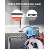 image:imageVEVOR Drain Cleaner Machine 75 FT x 38 Inch Auto Feed Sewer Snake Drain Auger on Wheels Portable Drain Cleaning Machine with 8 Cutters amp AirActivated Foot Switch for 2 to 4 Pipes75 FT x 38