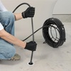 image:imageVEVOR Drain Cleaning Cable 100 FT x 58 Inch Professional Sectional Drain Cleaner Cable with 7 Cutters for 08 to 39 Pipes for Hollow Core Sewer Cleaner Auger Sink Toilet100FT x 58Inch