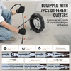 image:imageVEVOR Drain Cleaning Cable 100 FT x 58 Inch Professional Sectional Drain Cleaner Cable with 7 Cutters for 08 to 39 Pipes for Hollow Core Sewer Cleaner Auger Sink Toilet100FT x 58Inch
