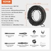 image:imageVEVOR Drain Cleaning Cable 100 FT x 58 Inch Professional Sectional Drain Cleaner Cable with 7 Cutters for 08 to 39 Pipes for Hollow Core Sewer Cleaner Auger Sink Toilet66FT x 58Inch
