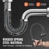 image:imageVEVOR Drain Cleaning Cable 100 FT x 58 Inch Professional Sectional Drain Cleaner Cable with 7 Cutters for 08 to 39 Pipes for Hollow Core Sewer Cleaner Auger Sink Toilet66FT x 58Inch