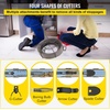 image:imageVEVOR Drain Cleaning Cable 75ft x 38 inch Solid Core Cable Sewer Cable Drain Auger Cable Cleaner Snake Clog Pipe Drain Cleaning Cable WFour Shapes of Cutters100Ft x 12Inch