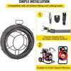 image:imageVEVOR Drain Cleaning Cable 75ft x 38 inch Solid Core Cable Sewer Cable Drain Auger Cable Cleaner Snake Clog Pipe Drain Cleaning Cable WFour Shapes of Cutters100Ft x 12Inch