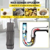 image:imageVEVOR Drain Cleaning Cable 75ft x 38 inch Solid Core Cable Sewer Cable Drain Auger Cable Cleaner Snake Clog Pipe Drain Cleaning Cable WFour Shapes of Cutters100Ft x 38Inch
