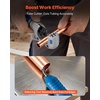 image:imageVEVOR Flaring Tool HVAC 45 Eccentric Single Flaring Tool for 1434 amp 619mm Copper Aluminum Tubes  with Metric amp SAE Clamps Tube Cutter amp Toolbox for Refrigeration Air Conditioner RepairSAE  Metric Sizes