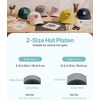 image:imageVEVOR Hat Heat Press Machine with 2 Interchangeable Platens and Caps Stretcher Precise Temperature amp Time Control Heat Press for Hats and Caps for HTV Iron On and Sublimation Projects WhiteGreen