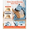 image:imageVEVOR Hat Heat Press Machine with 2 Interchangeable Platens and Caps Stretcher Precise Temperature amp Time Control Heat Press for Hats and Caps for HTV Iron On and Sublimation Projects WhiteLight Blue