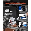 image:imageVEVOR Hydraulic Hose Crimper HydraKrimp AC Hose Crimper Kit with 7 Dies SnapOn Integral Manual Hydraulic AC Hoses Crimping Tool for Automotive amp Air Conditioning Repair  with Carrying CaseExtended
