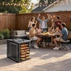 image:imageVEVOR Insulated Food Pan Carrier 82 Qt NonElectrical Food Warmer with Wheel amp 304 Stainless Steel Latch LLDPE Stackable Hot Box for Various Pan SizesNOT Included Fit Catering BBQ EventBlack82QT