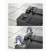 image:imageVEVOR Insulated Food Pan Carrier 82 Qt NonElectrical Food Warmer with Wheel amp 304 Stainless Steel Latch LLDPE Stackable Hot Box for Various Pan SizesNOT Included Fit Catering BBQ EventBlack5 Inch