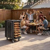 image:imageVEVOR Insulated Food Pan Carrier 82 Qt NonElectrical Food Warmer with Wheel amp 304 Stainless Steel Latch LLDPE Stackable Hot Box for Various Pan SizesNOT Included Fit Catering BBQ EventBlack256 x 177 x 305 in