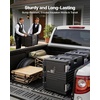image:imageVEVOR Insulated Food Pan Carrier 82 Qt NonElectrical Food Warmer with Wheel amp 304 Stainless Steel Latch LLDPE Stackable Hot Box for Various Pan SizesNOT Included Fit Catering BBQ EventBlack82QT