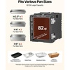 image:imageVEVOR Insulated Food Pan Carrier 82 Qt NonElectrical Food Warmer with Wheel amp 304 Stainless Steel Latch LLDPE Stackable Hot Box for Various Pan SizesNOT Included Fit Catering BBQ EventBlack82QT