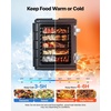 image:imageVEVOR Insulated Food Pan Carrier 82 Qt NonElectrical Food Warmer with Wheel amp 304 Stainless Steel Latch LLDPE Stackable Hot Box for Various Pan SizesNOT Included Fit Catering BBQ EventBlack82QT