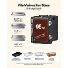 image:imageVEVOR Insulated Food Pan Carrier 82 Qt NonElectrical Food Warmer with Wheel amp 304 Stainless Steel Latch LLDPE Stackable Hot Box for Various Pan SizesNOT Included Fit Catering BBQ EventBlack256 x 177 x 244 in
