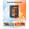 image:imageVEVOR Insulated Food Pan Carrier 82 Qt NonElectrical Food Warmer with Wheel amp 304 Stainless Steel Latch LLDPE Stackable Hot Box for Various Pan SizesNOT Included Fit Catering BBQ EventBlack256 x 177 x 244 in