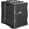 image:imageVEVOR Insulated Food Pan Carrier 82 Qt NonElectrical Food Warmer with Wheel amp 304 Stainless Steel Latch LLDPE Stackable Hot Box for Various Pan SizesNOT Included Fit Catering BBQ EventBlack256 x 177 x 244 in
