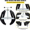image:imageVEVOR Pipe Clamp 5 to 12 in High Strength Ultra Clamp with Quick Acting Screws Steel Pipe Alignment Tool with Lightweight Design Black512